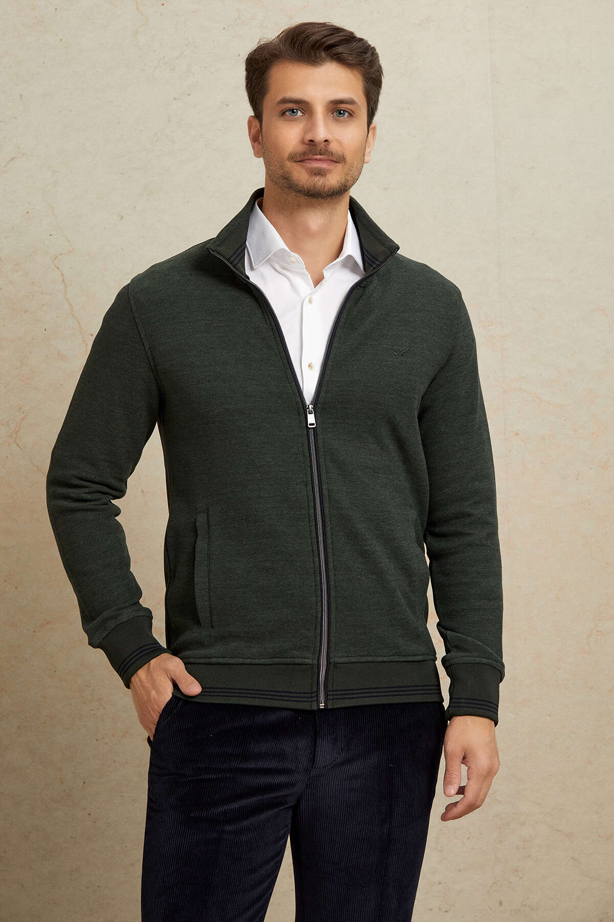 Haki Sweatshirt - SMILE (2)