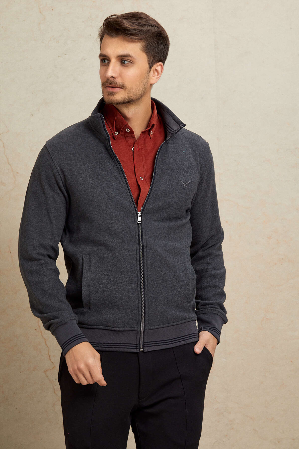 Antrasit Sweatshirt - SMILE (2)