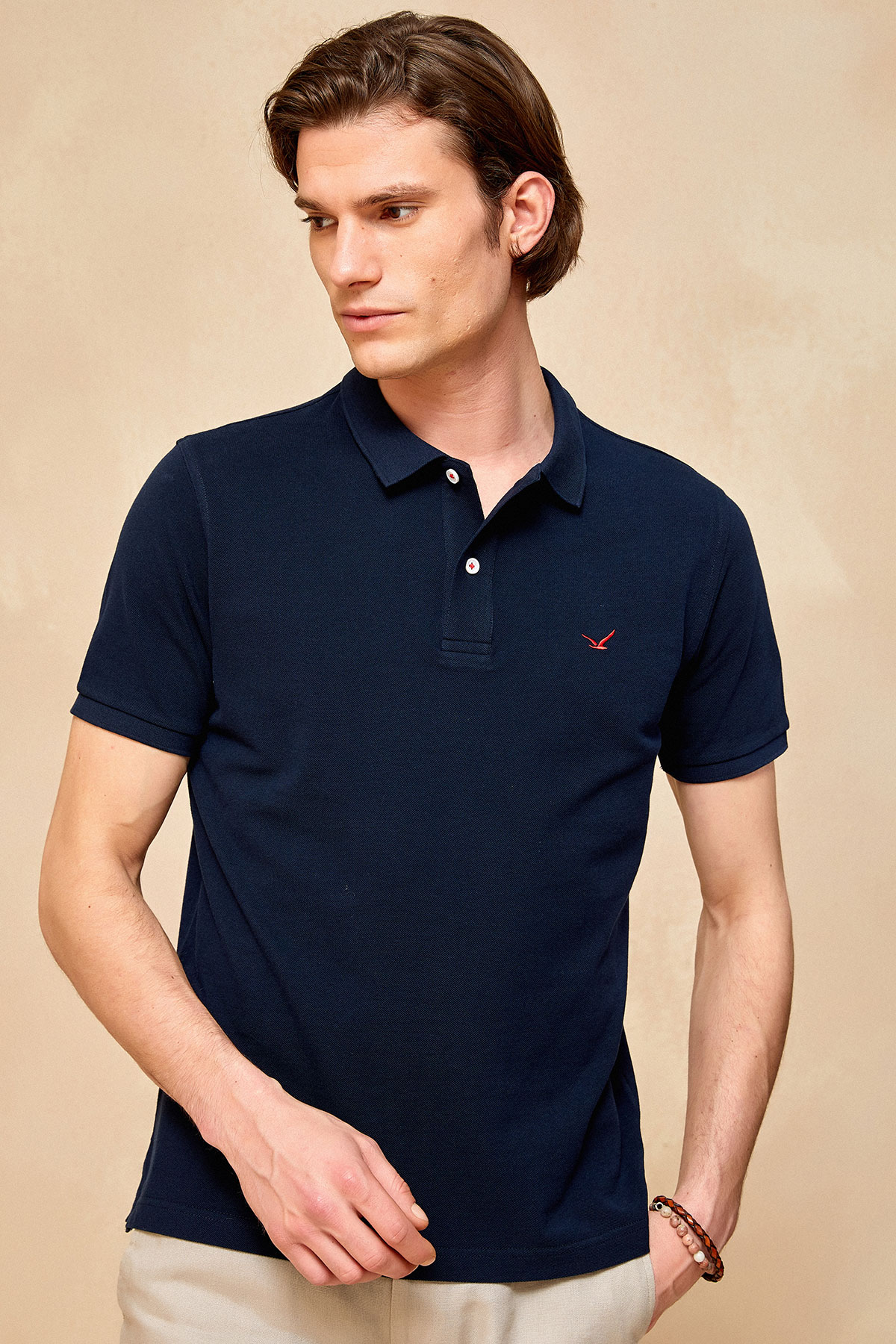 Lacivert Polo Tişört - SMILE