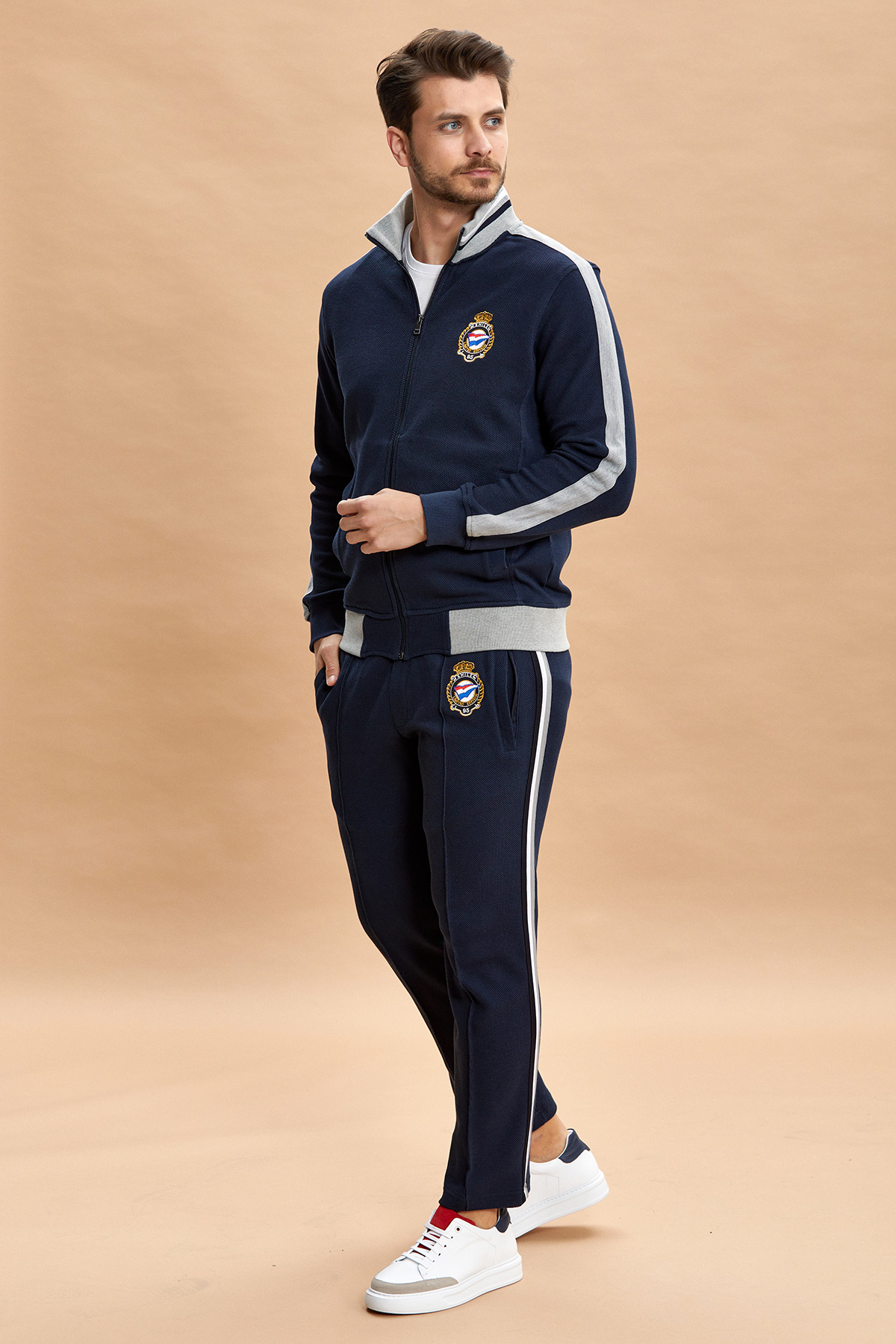 Lacivert Sweat Pantolon - SMILE