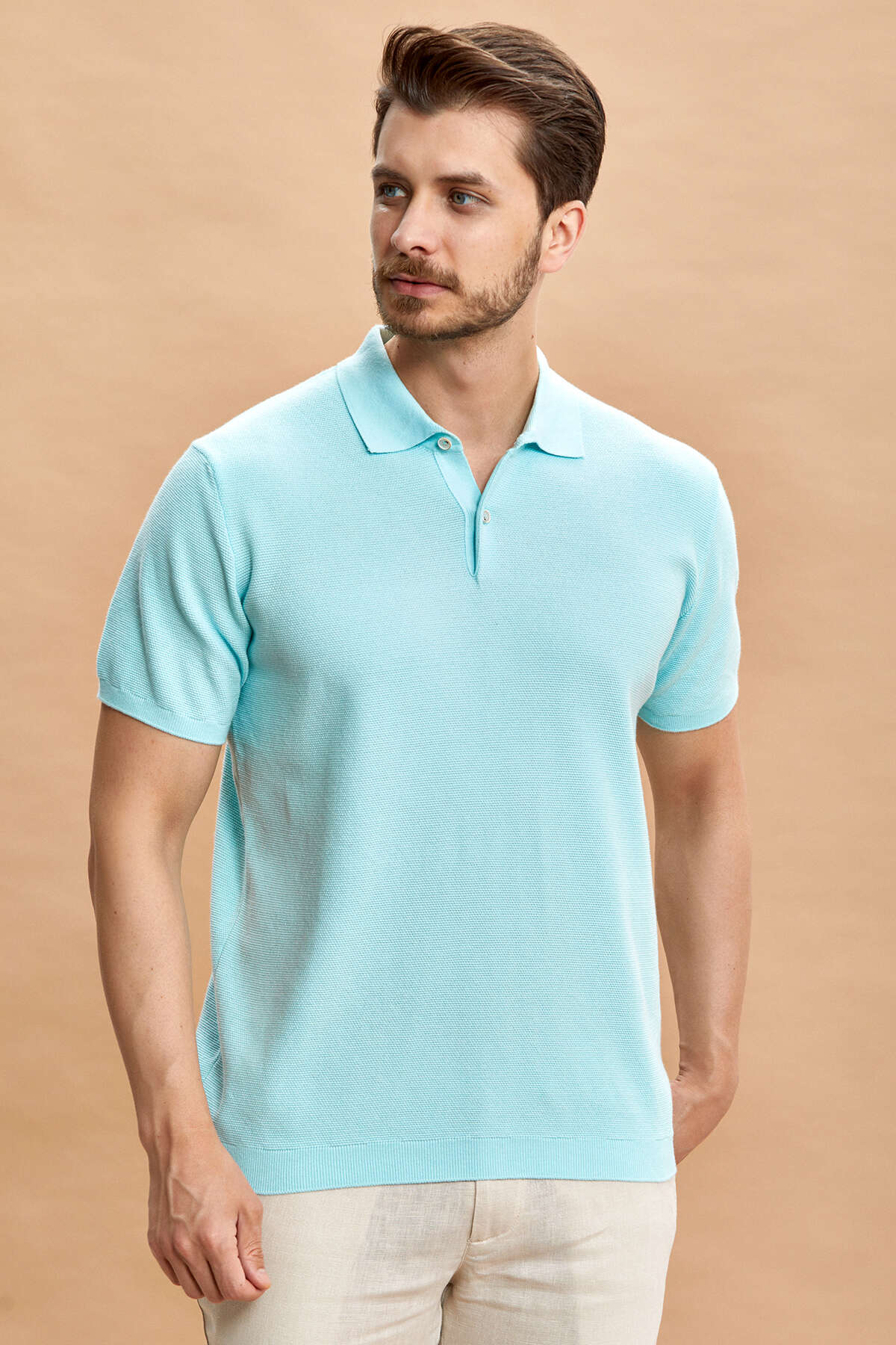 Mint Polo Triko Tişört - SMILE