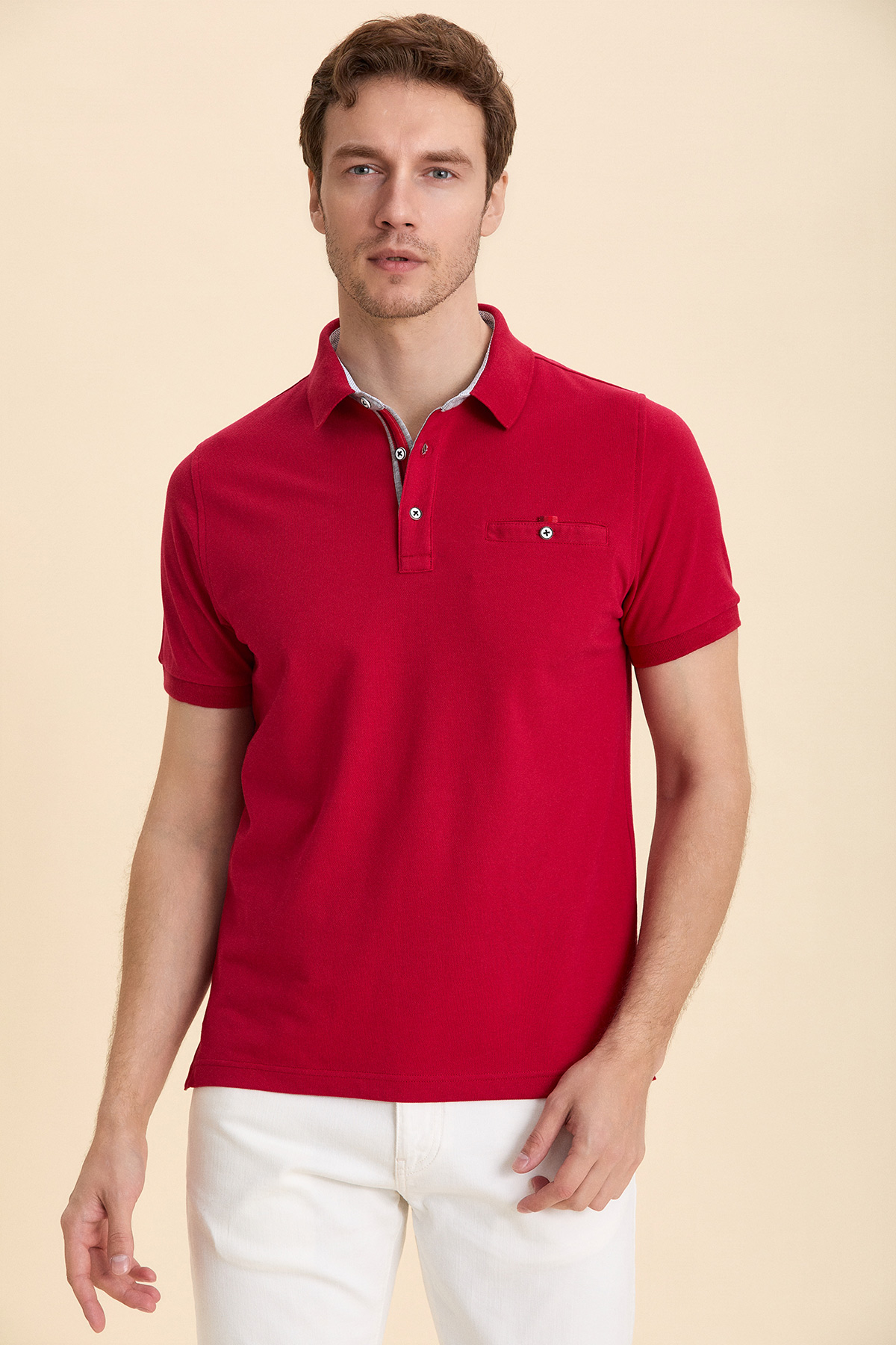 Bordo Polo Tişört - SMILE (2)