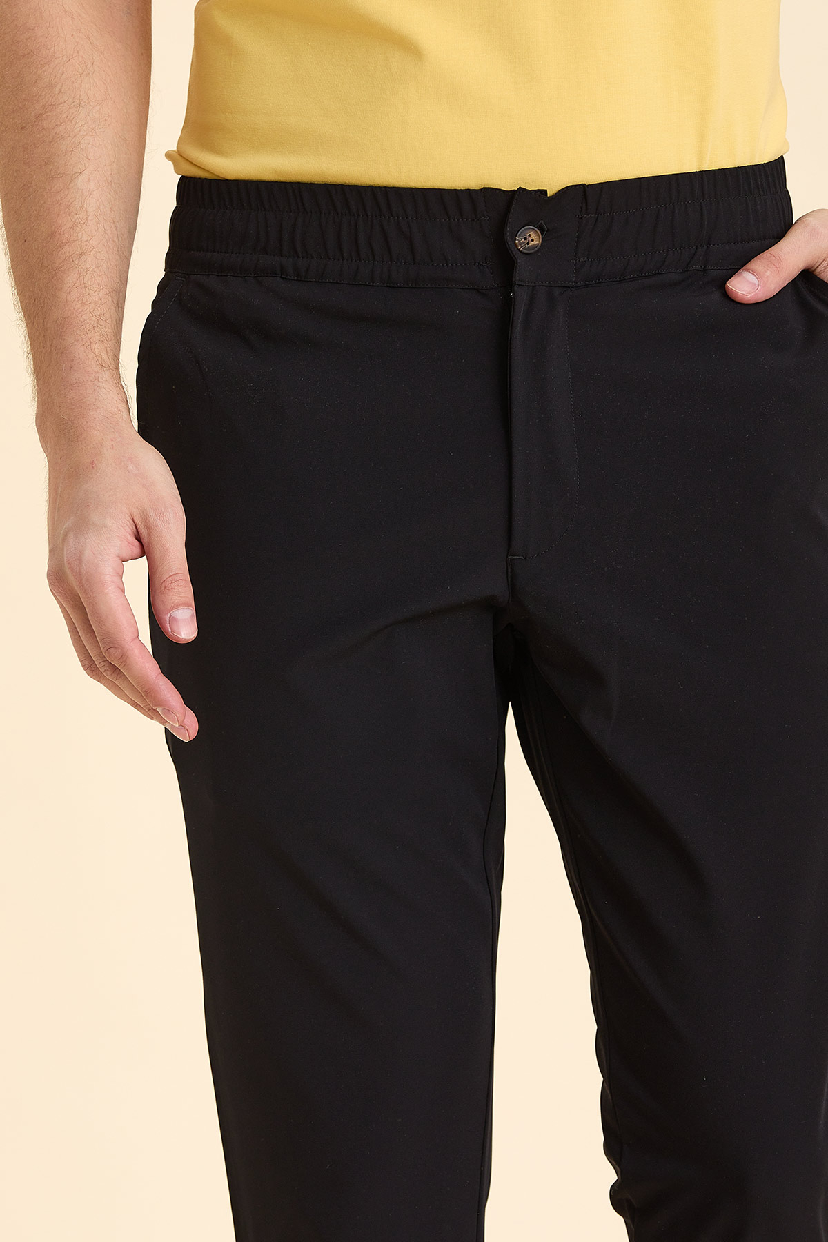 Siyah Casual Pantolon - SMILE