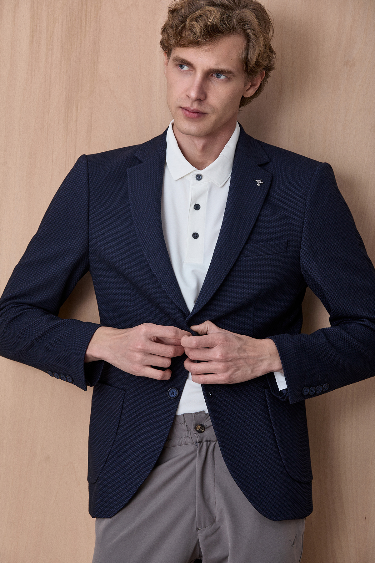 Lacivert Blazer Ceket - SMILE