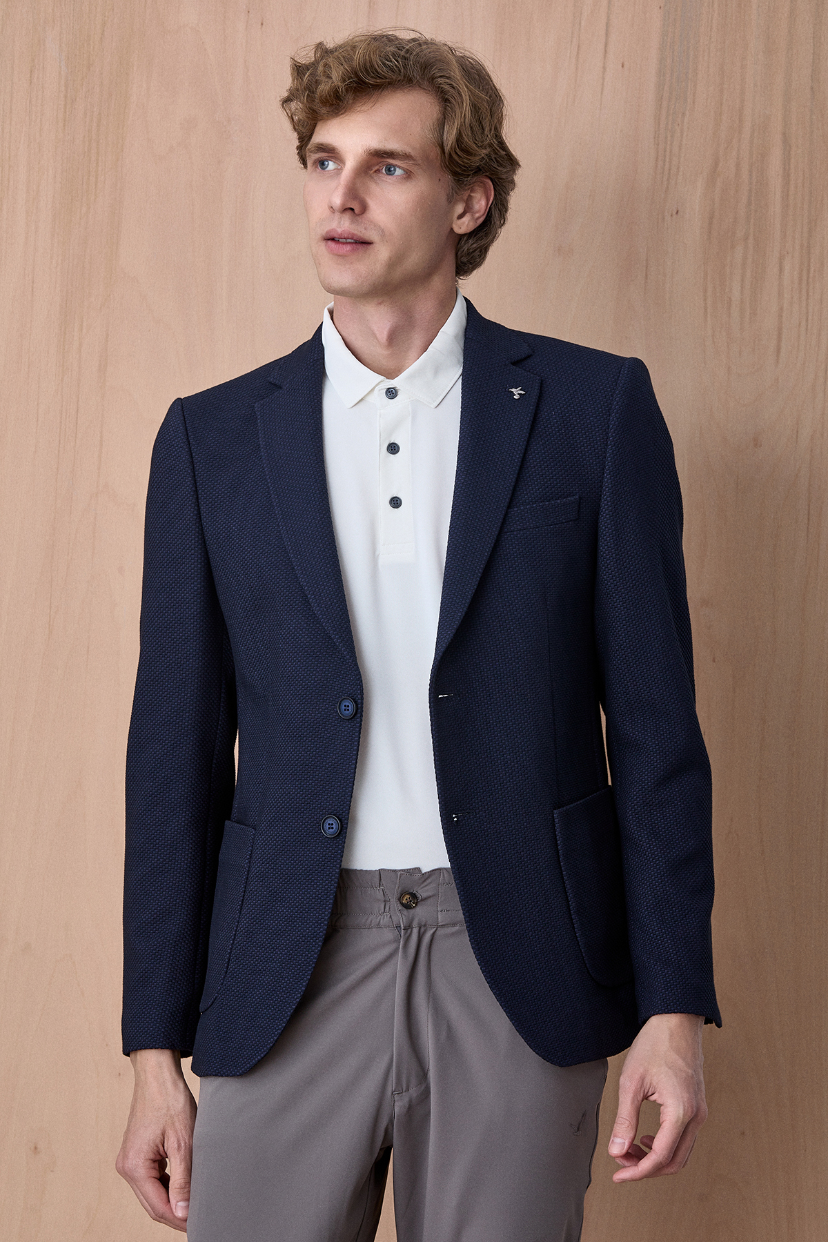 Lacivert Blazer Ceket - SMILE (2)