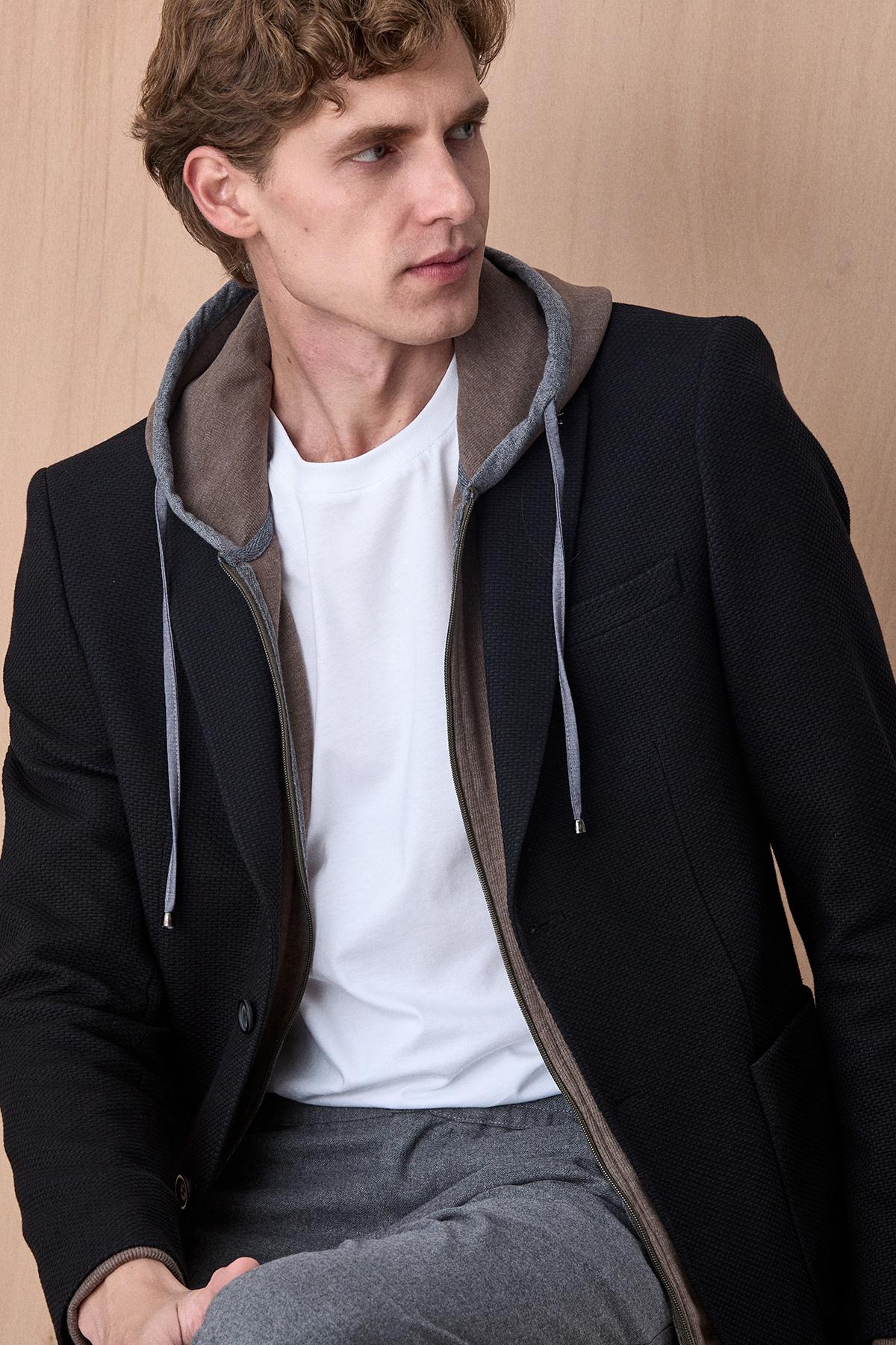 Siyah Blazer Ceket - SMILE (2)