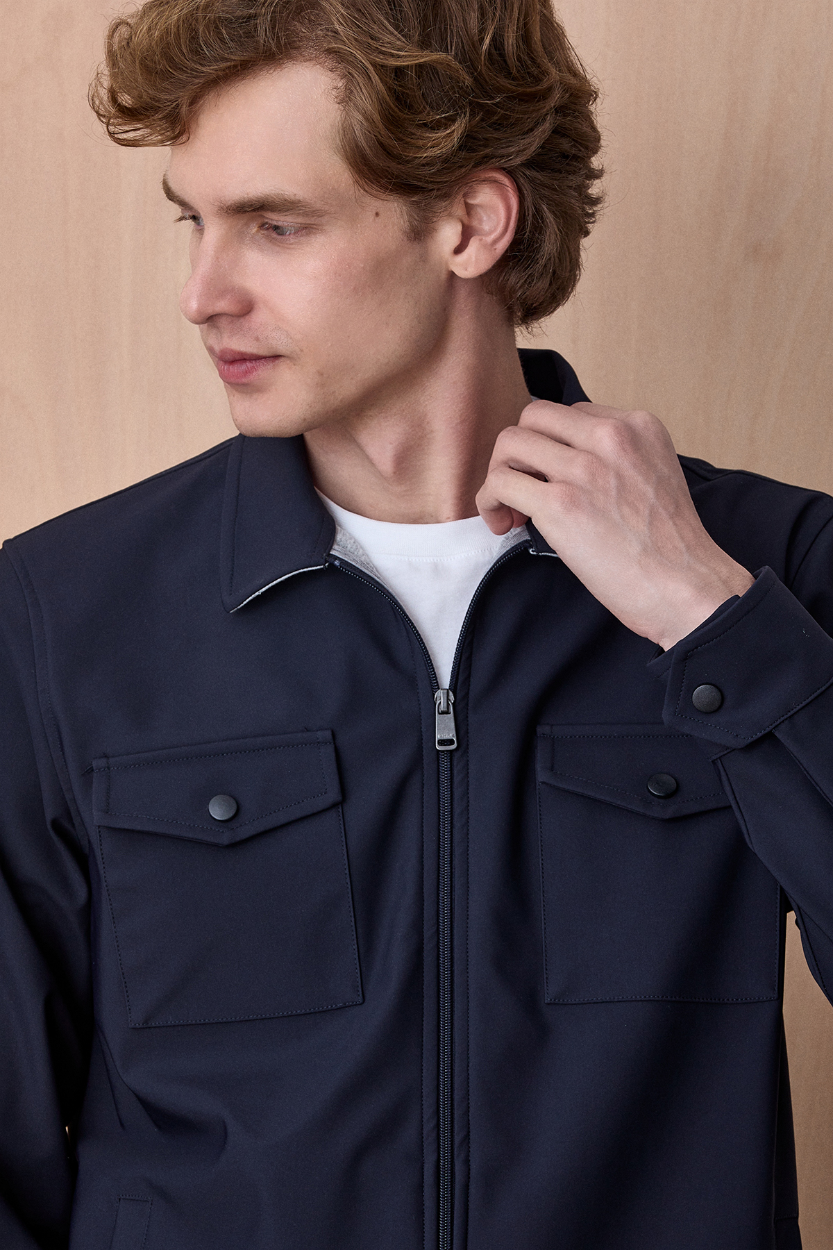 Lacivert Fermuarlı Mont - SMILE (2)