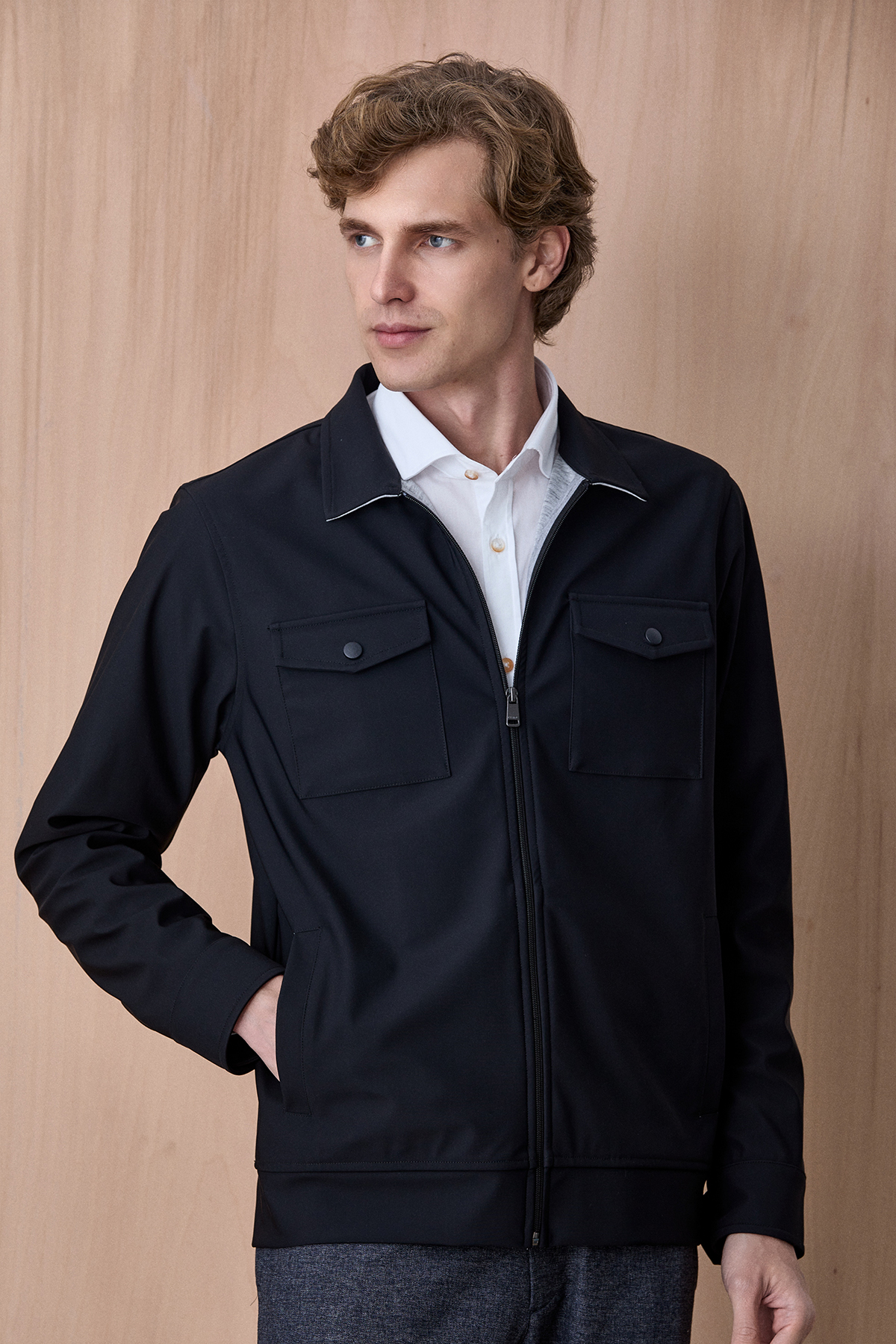 Siyah Fermuarlı Mont - SMILE (2)